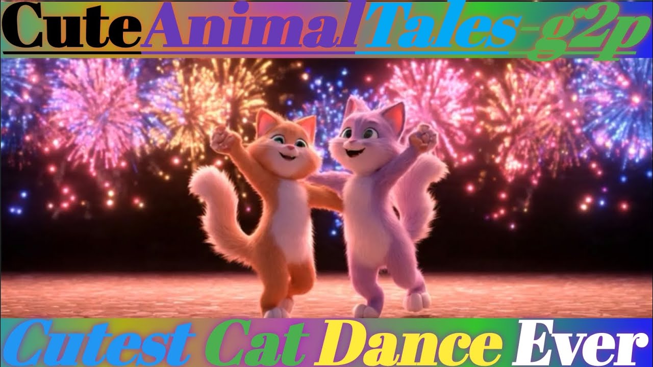 Cutest Cat Dance Ever 🐱💃 Funny 3D Cat Animation for Kids || Cute Animal Tales-g2p