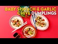 Baby spinach and garlic chive dumplings | delicious. Australia