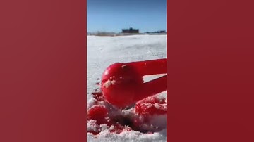 NOW this is how you make a PERFECT RED SNOWBALL!! #shorts #trending #viralvideo#ytshorts#shortvideo