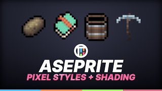 SIMPLE PIXEL ART STYLES - ASEPRITE TUTORIAL