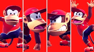 Mario Strikers Battle League - All Diddy Kong Animations