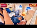 Unboxing air indias new a350 business class after tata takeover  inaugural flight 