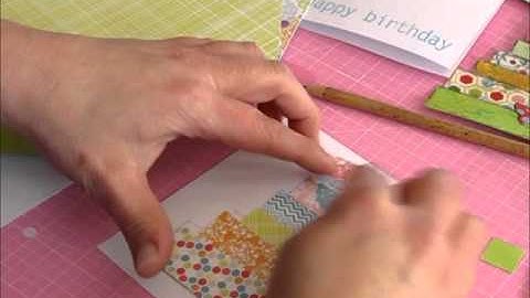 Card Making Tutorial Mixed Media Collage Paper Embellishments