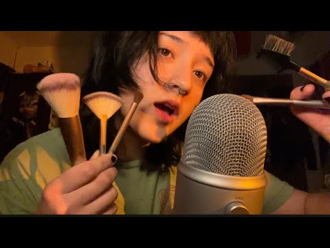 ASMR| Gentle Brushing With Delicate Whispers (eyes closed friendly) 