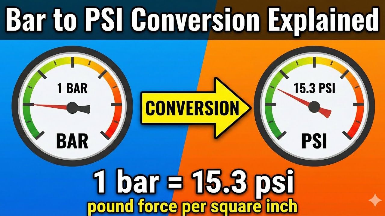 1 1 Bar To Psi