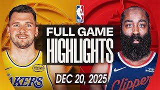 LAKERS vs CLIPPERS FULL GAME HIGHLIGHTS DECEMBER 20, 2025 NBA HIGHLIGHTS TODAY