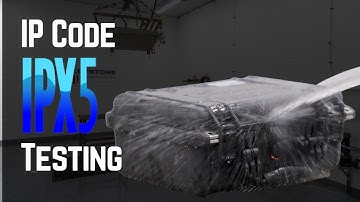 Ingress protection IPX5 Testing: Spraying of Water Jets