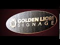 Golden lion signage  spot