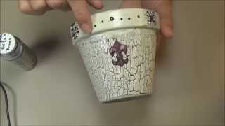 Painted Terra Cotta Pot by Amy Mable 2,349 views 8 years ago 2 minutes, 14 seconds