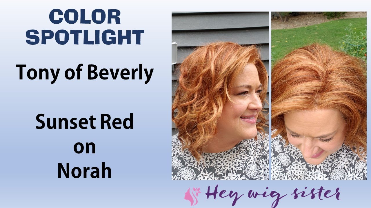 Joelle Tony of Beverly Synthetic 100% Modacrylic Fiber Wig Sunset Red Tony of Beverly – Arden – Sunset Red – Wigs Wear House main image 3