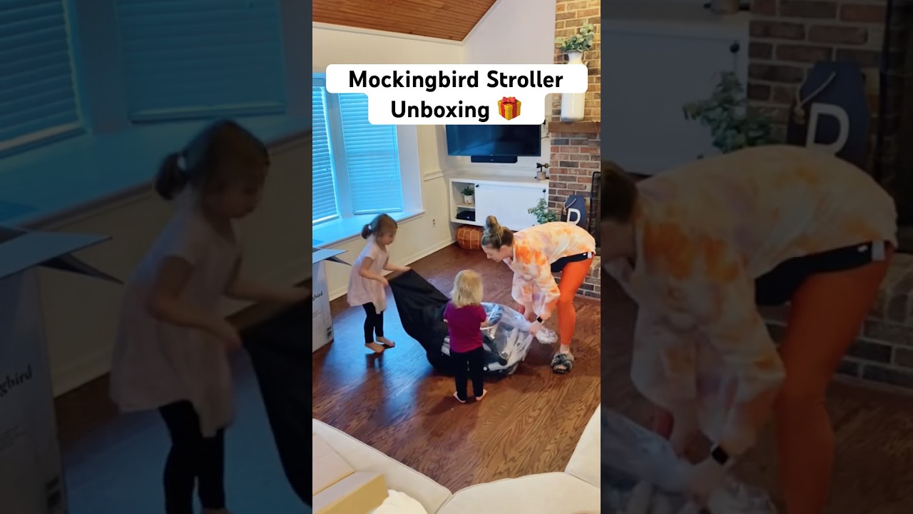 Mockingbird stroller unboxing for baby number three