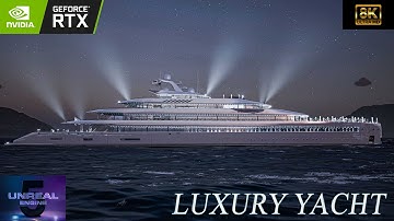 Ultra-luxury yacht commercial - but in 8k 60 fps! | UE5 RTX Real-Time render
