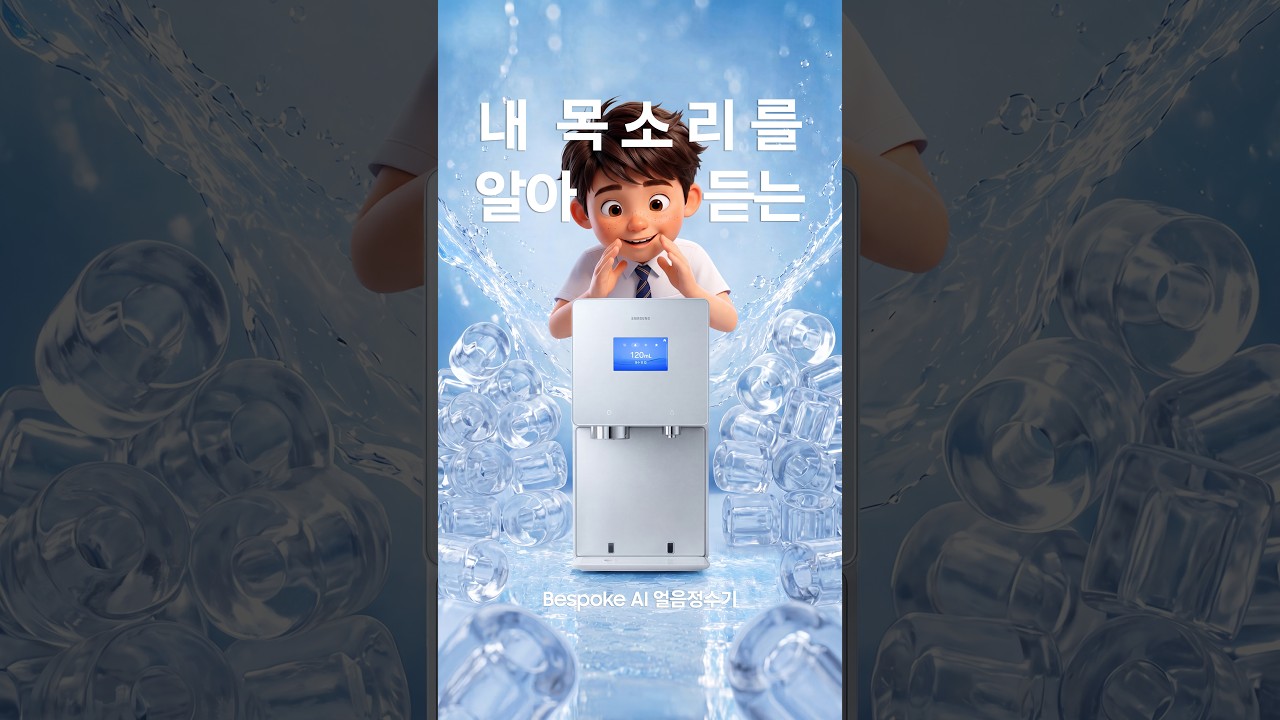 [Bespoke AI 얼음정수기] 말하는 대로 출수, 보이스ID | 삼성전자