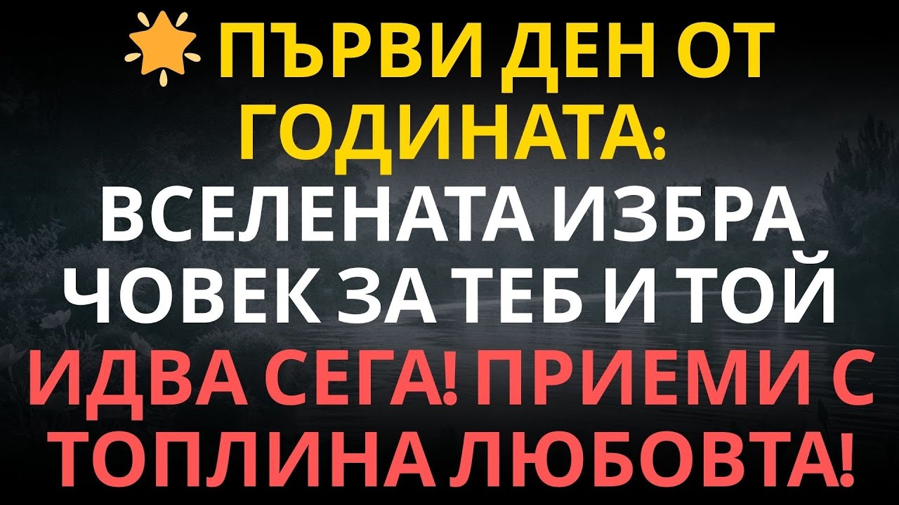🌟 ПЪРВИ ДЕН ОТ ГОДИНАТА: Вселената избра човек за теб и той идва сега! ПРИЕМИ С ТОПЛИНА ЛЮБОВТА!