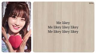 TWICE - LIKEY easy lyrics