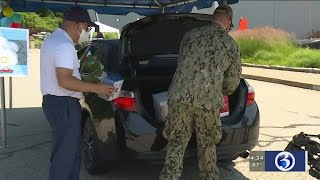 VIDEO: Travelers Championship, ConnectiCare hold drive-thru baby shower for military moms