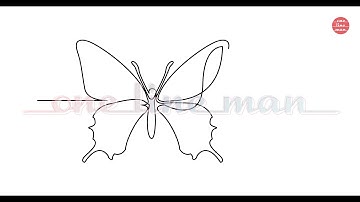 One Line Drawings: Tattoos. Continuous line vector art animated as self-drawing line.