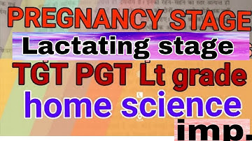 Home science//pregnant and lactating women//important objective questions//TGT, PGT, GIC, ugcnet,