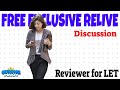 FREE Exclusive RELIVE for LET