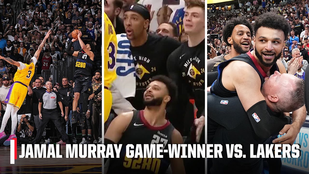 😱 JAMAL MURRAY HITS STEP-BACK OVER AD TO CALL GAME 2 🤯 | NBA on ESPN