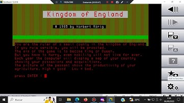 Kingdom Of England - Sinclair QL - Pantheon - Test Windows 10