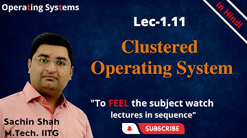 L1.11: Clustered Operating Systems