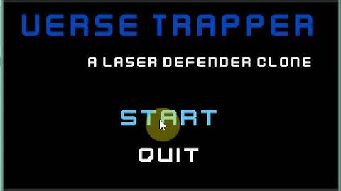 Unity3D:  Finished a Laser Defender tutorial
