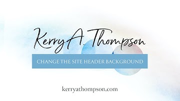 Change the Squarespace site header background or make it transparent