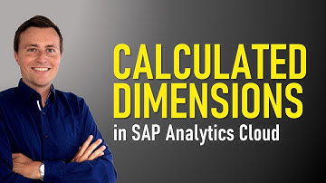 Calculated Dimensions in SAP Analytics Coud