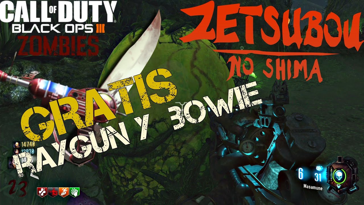 Raygun,Bowie gratis!! y Desangrarte sin perder nada Zetsubou No Shima