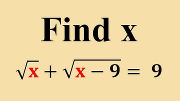Nice Square Root Simplification | Find The Value Of X| can you solve this problem
