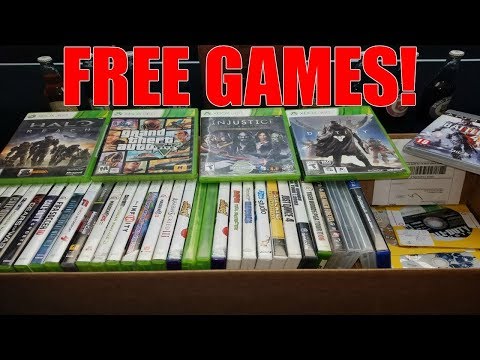 never-pay-for-video-games!-gamestop-dumpster-diving-video-game-collection!-(xbox,-playstation)