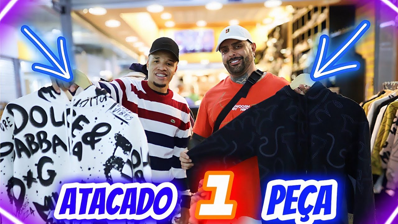 🤯 ELE FICOU DOIDO! 1 Peça Preço de Atacado Na Loja de Mais Completa da Feira da Madrugada no Brás