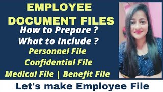 Employee Document Files | Personnel File | Confidential File #employeefile #hr #readytogetupdate