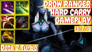 Drow Ranger 13/7/15 [HARD CARRY] Gameplay DOTA 2 Turbo 7.30