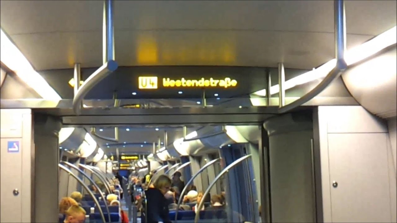 U-Bahn München - Zug vom Typ C auf der U4 Mitfahrt, Ein- und Ausfahrt [HD]