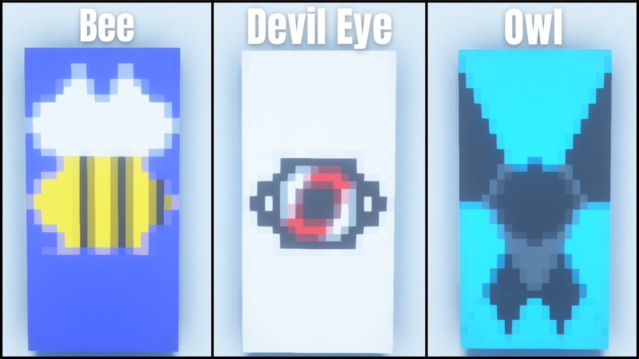 ✔ Minecraft: 3 Easy Banner Design [Part 61]