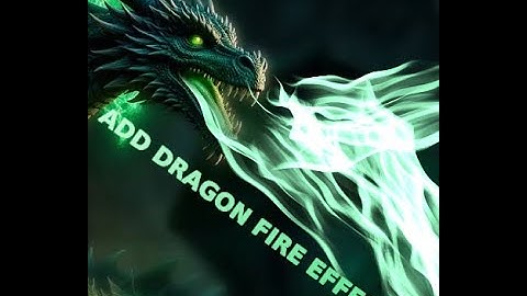 How to Add Realistic Dragon Fire Effect in Photoshop #photoshop #design #art #fire