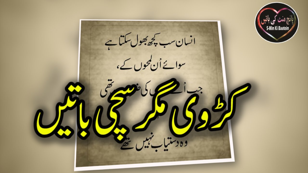 Heart Touching and Amazing Urdu Quotes Collection - Aqwal e Zareen ...