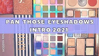 PAN THOSE EYESHADOWS 2021 INTRO I Project Pan Intro