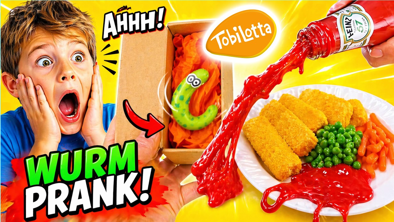 KETCHUP SCHLEIM DIY selbermachen PRANK Basteln mit Kindern FAKE FOOD DIY Ideen kinder basteln Slime