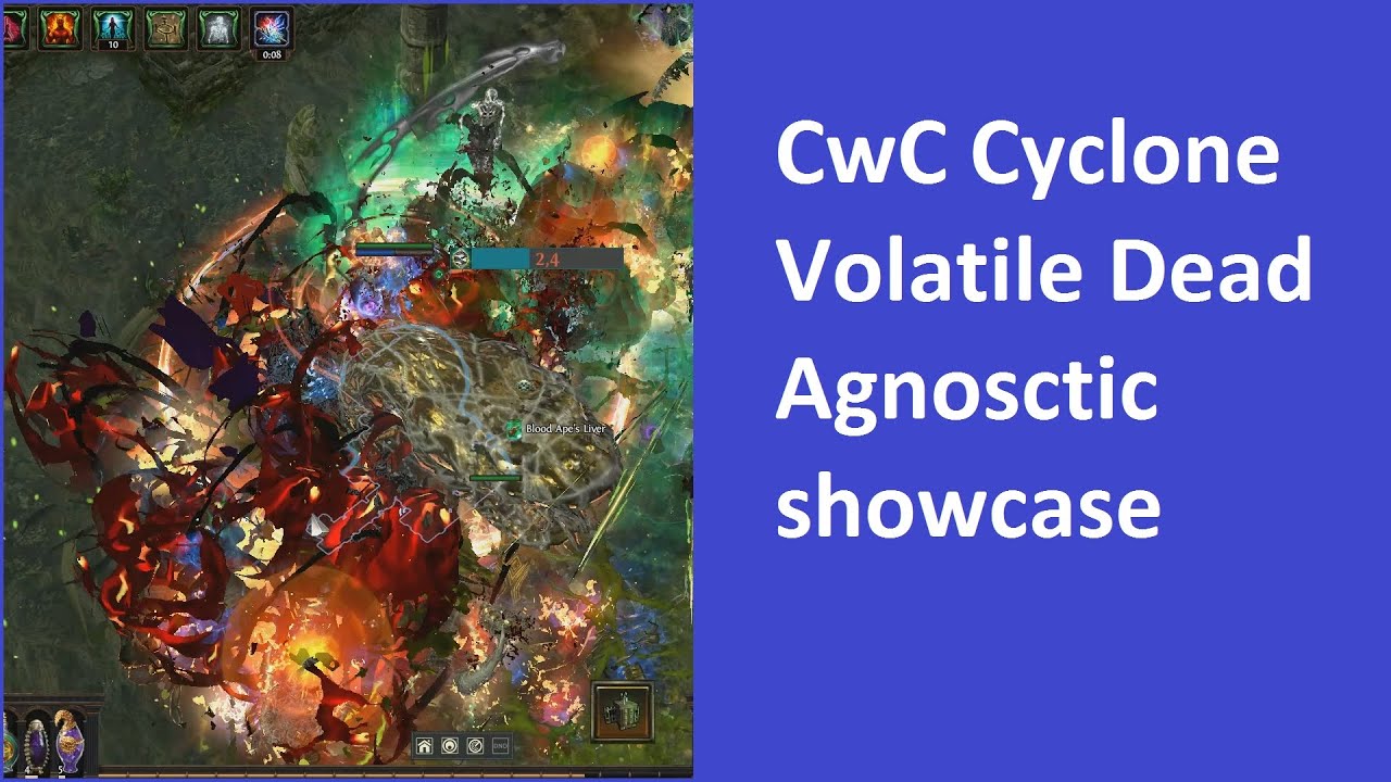 3.9 PoE CwC Cyclone Volatile Dead Necromancer showcase - YouTube