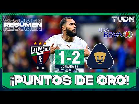 HIGHLIGHTS - Atlante vs Pumas | Liga MX - Jornada 12 Apertura 2026 | TUDN