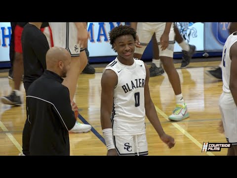 Bronny James Full Game Footage From 1st Start of HS Career!