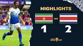 Highlights: Suriname 1-2 Costa Rica - Gold Cup 2021