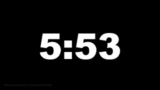 5 minutes 53 seconds [353 secs] clock timer countdown || Alarm Focus