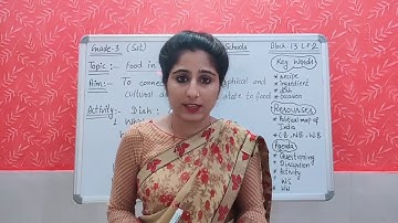Grade - 3 Social Science 16/09/20 Block-13 Lesson-2 (Food of Our State)