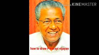 |How to draw cheif minister Pinarayi vijayan easily | Step  by step |