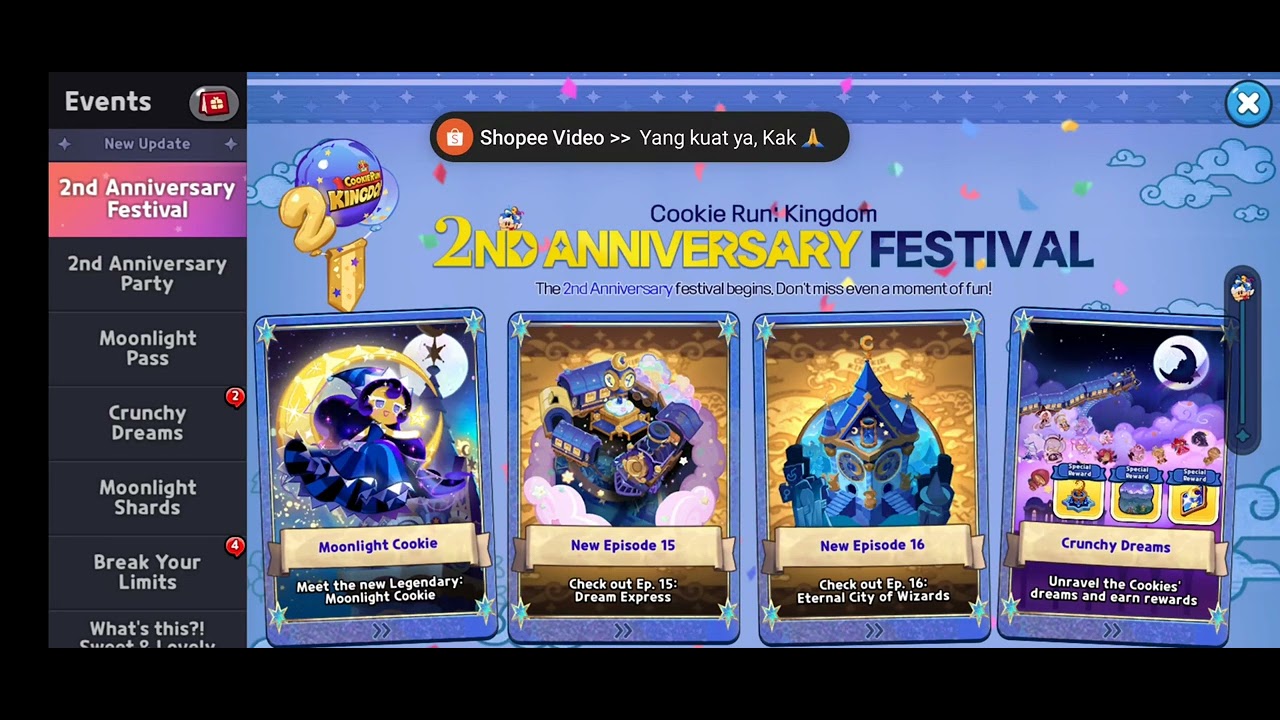 Ready go to ... https://youtu.be/6pcC-XHh3xc [ Cookie Run Kingdom - '2nd Anniversary Festival Valentine Update #2' Music Soundtrack (OST) HD 1080p]