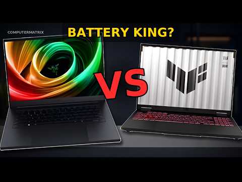 Asus TUF Gaming A16 FA608 vs Razer Blade 14 2025 comparison video thumbnail